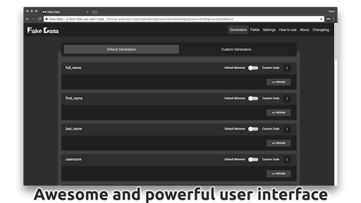 Fake Data - Advanced Form Filler for Random Data
