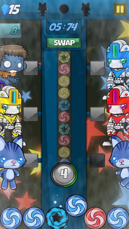 #1. Zombies, Cats & Robots! (Windows) 由: Endodroid Games