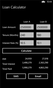 Loan EMI Calculator Professional screenshot 4