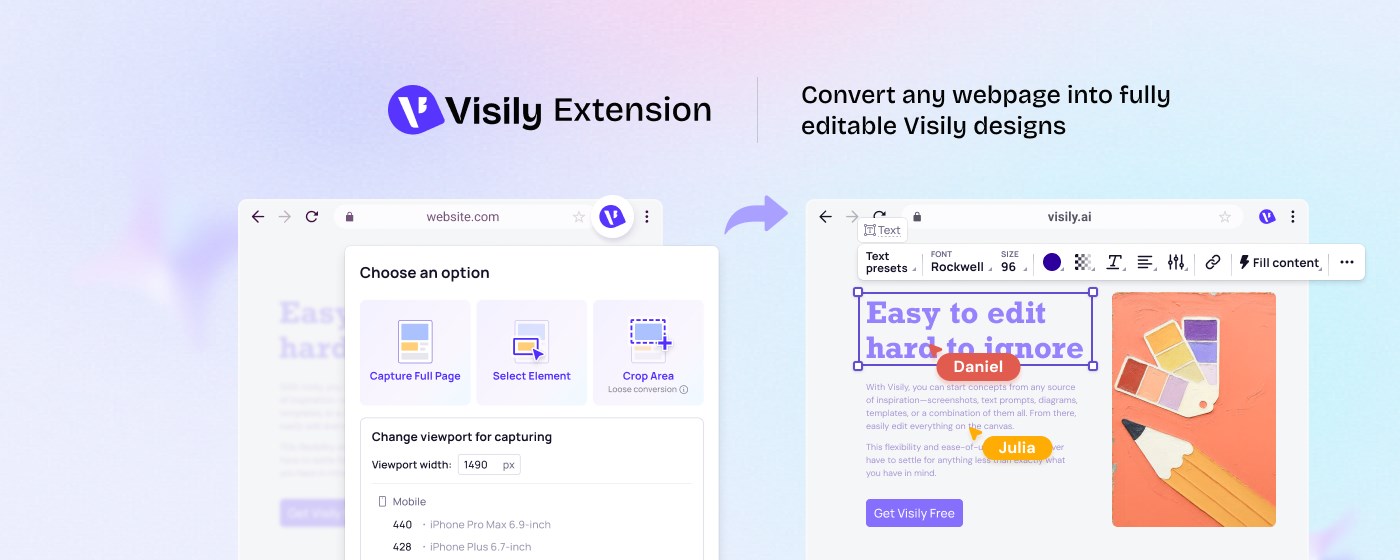 Visily - Screenshot Capture & Design