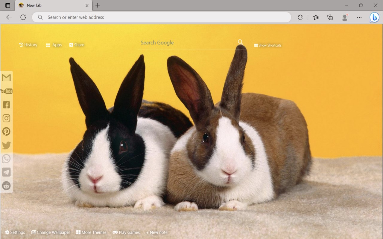 Bunny & Rabbit Wallpaper