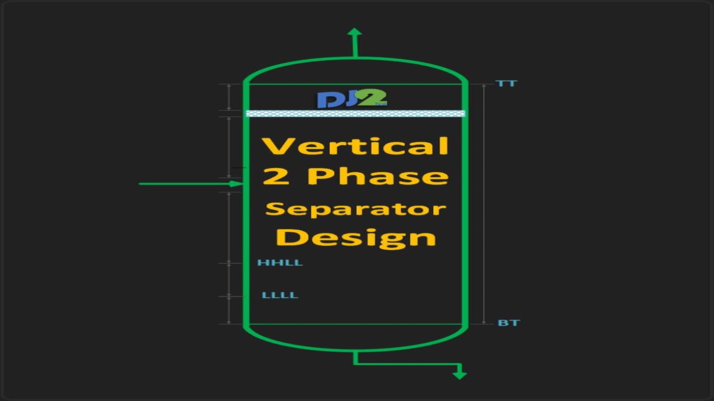#1. DJ2 Vertical 2Phase Separator Sizing (Windows) 由: DJ2Tech