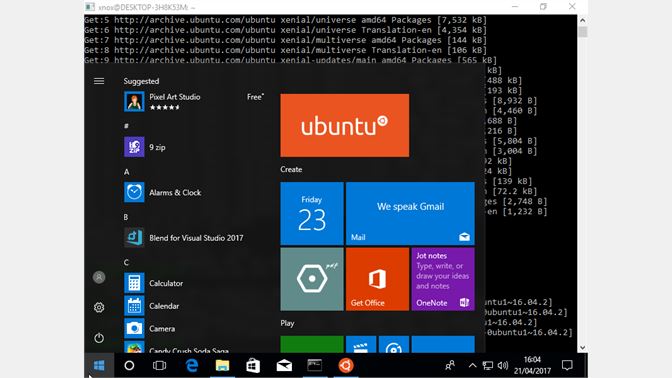 Ubuntu for Windows 10 free download on 10 App Store
