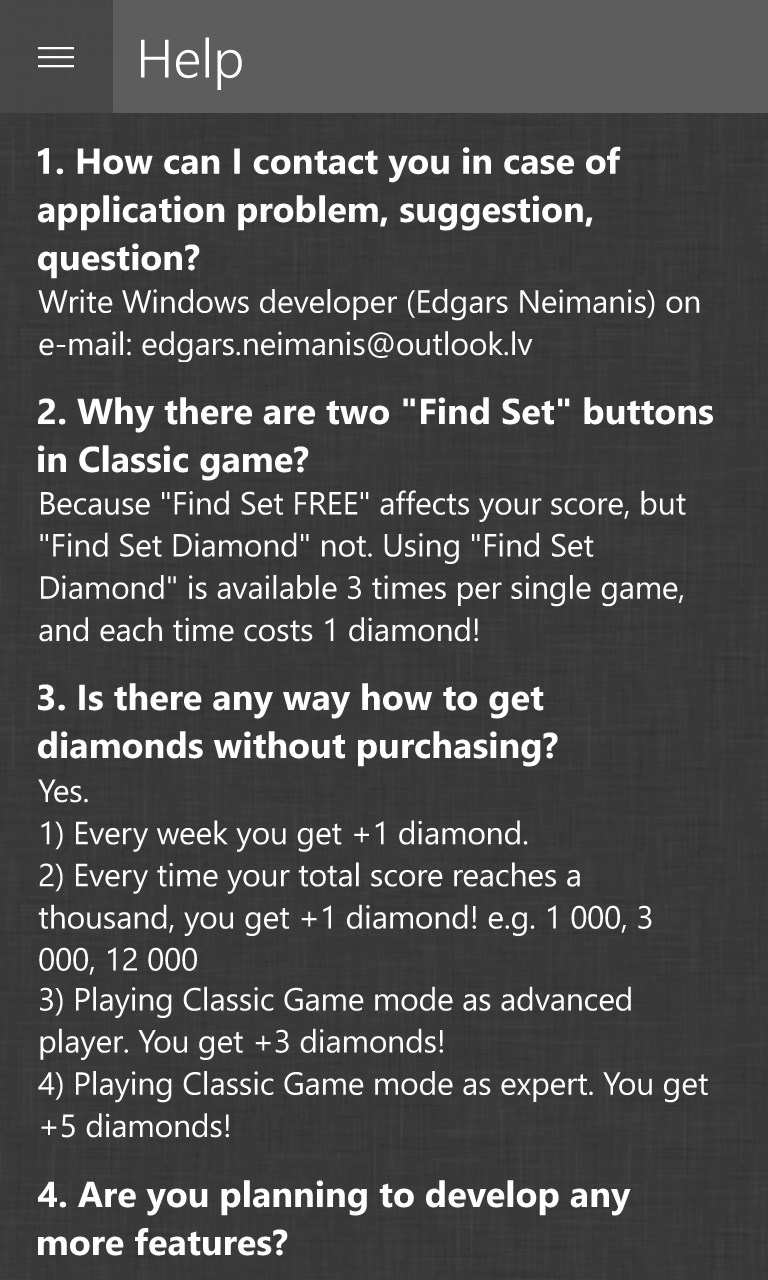 SET Card game for Windows 10