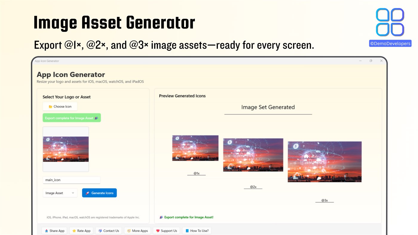 #6. Icon Generator For Your App (Windows) Podle: Demo Developers