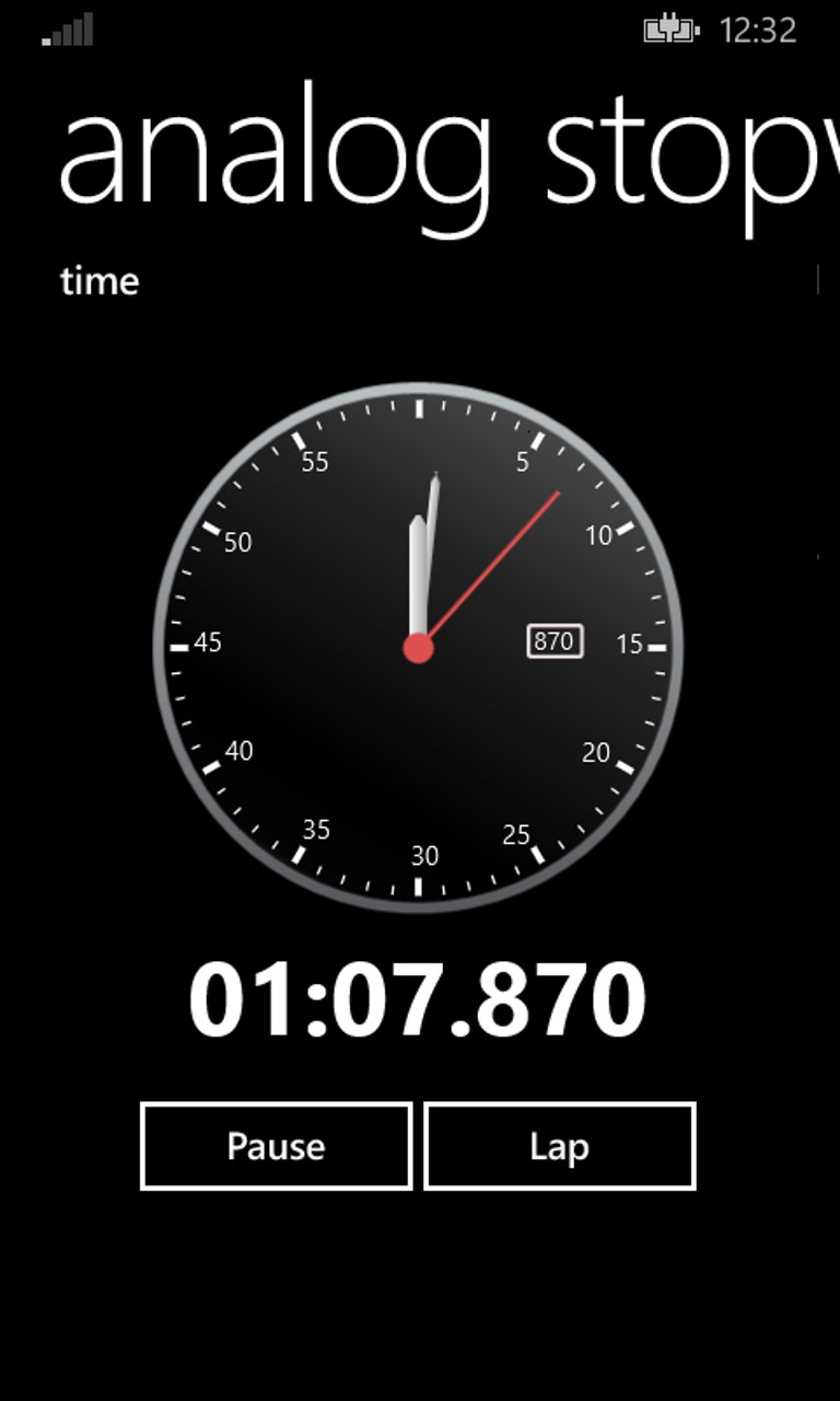 Analog stopwatch for Windows 10 free download on 10 App Store