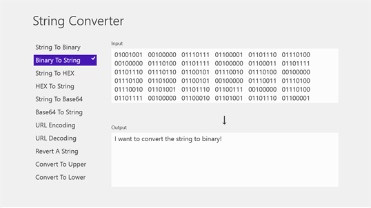 String Converter screenshot 2