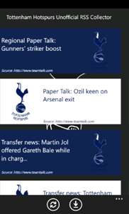 Tottenham Hotspurs Unofficial RSS Collector screenshot 2