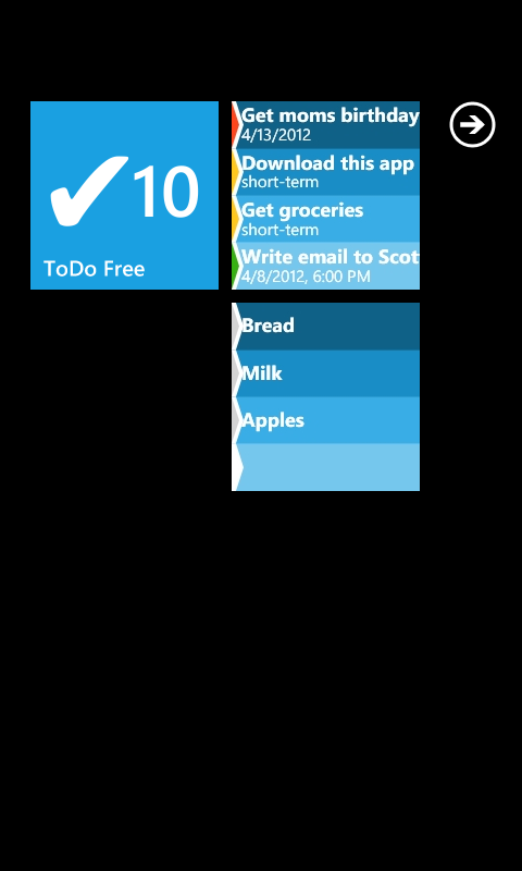 Captura 1 ToDo Free windows