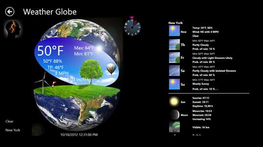 Weather Globe screenshot 1
