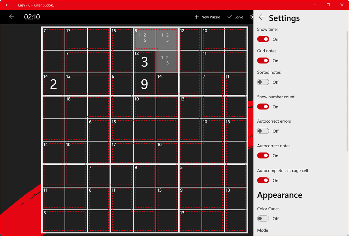 #8. Killer Sudoku (Windows) By: Reflection IT