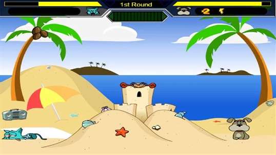Cat vs Dog - Beach War screenshot 4
