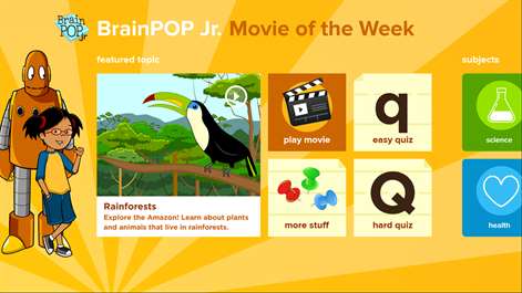 BrainPOP Jr. Movie of the Week Screenshots 1