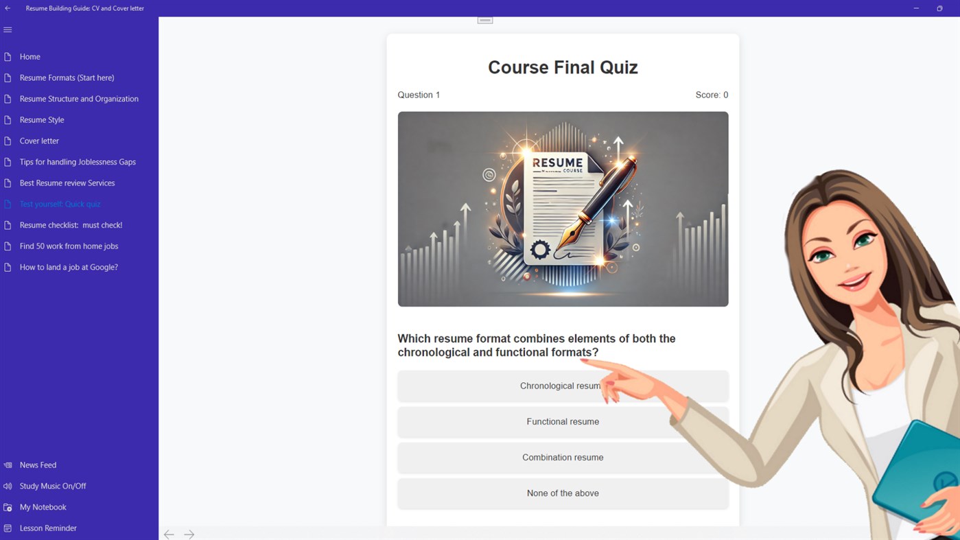 #3. Resume Building Guide: CV and Cover letter (Windows) By: Better courses