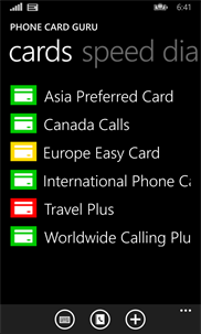 Phone Card Guru screenshot 1