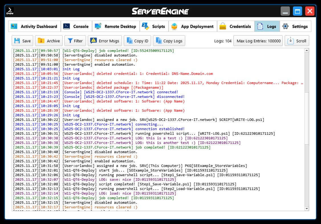 #8. ServerEngine (Windows) 由: CForce-IT, Claudio Orlando