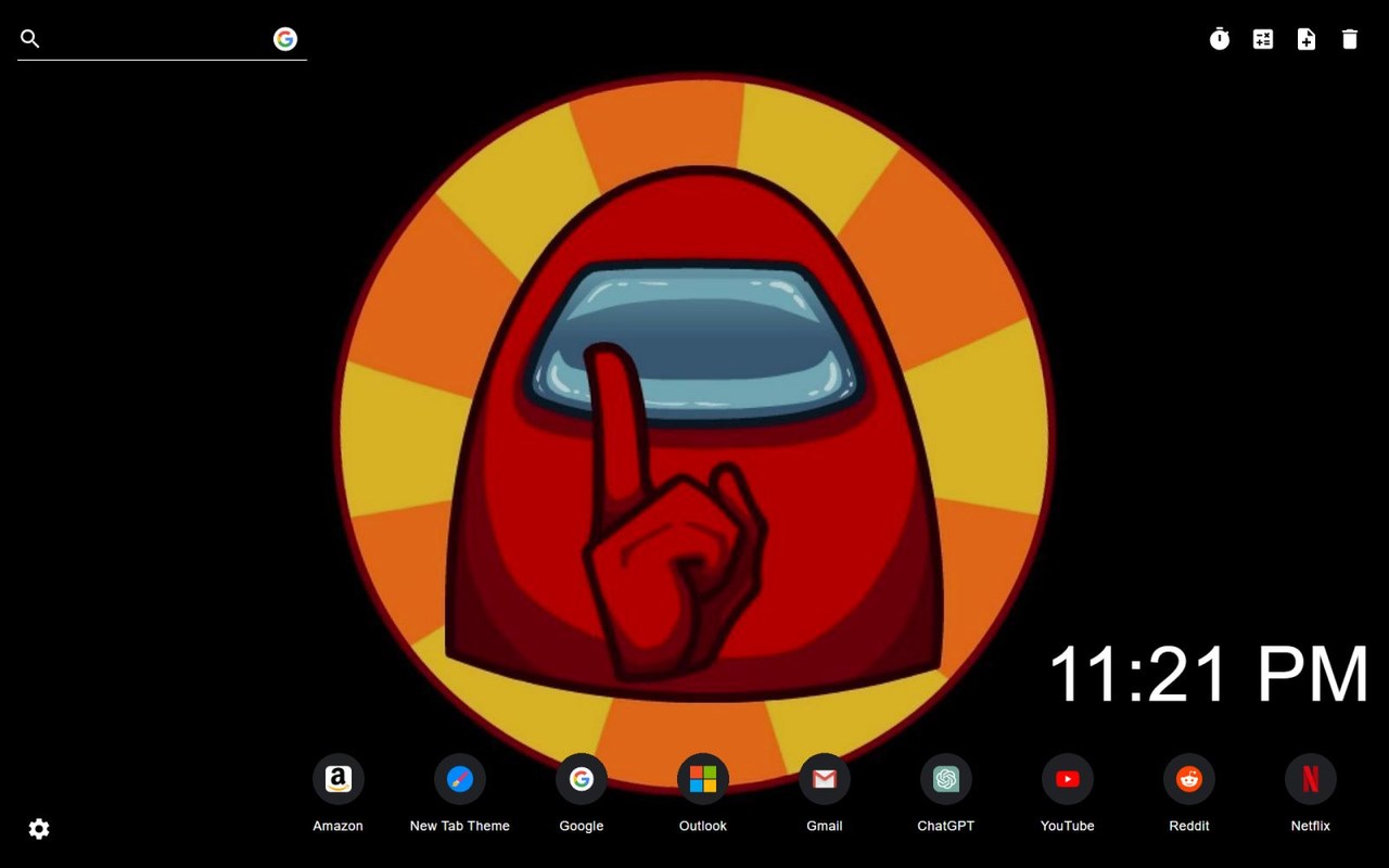 Among Us Wallpaper New Tab Edge addon