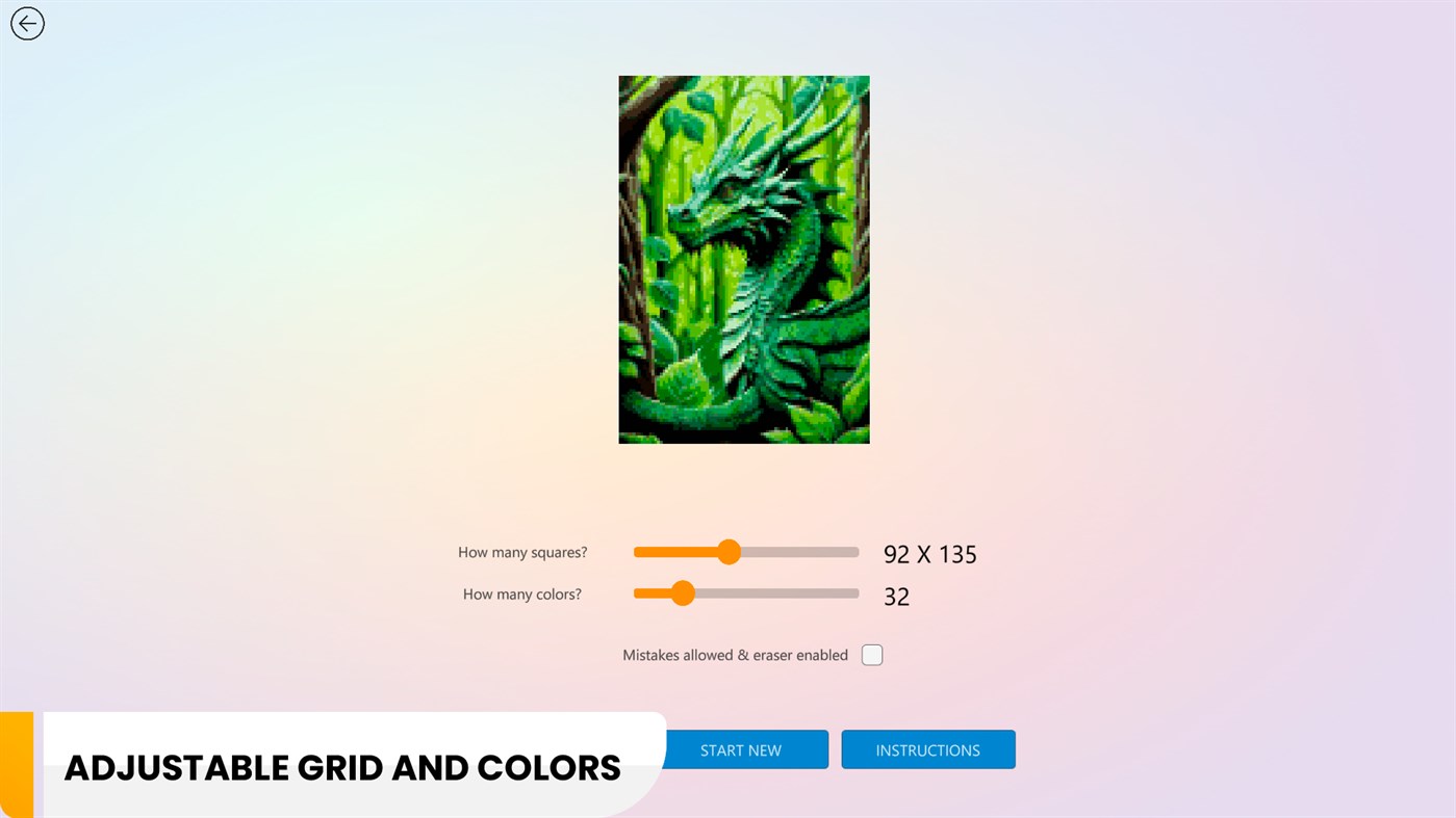 #2. Art Pixels Fantasy Color by Number (Windows) Av: JH Digital Solutions