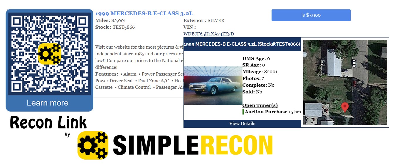 Simple Recon Link marquee promo image