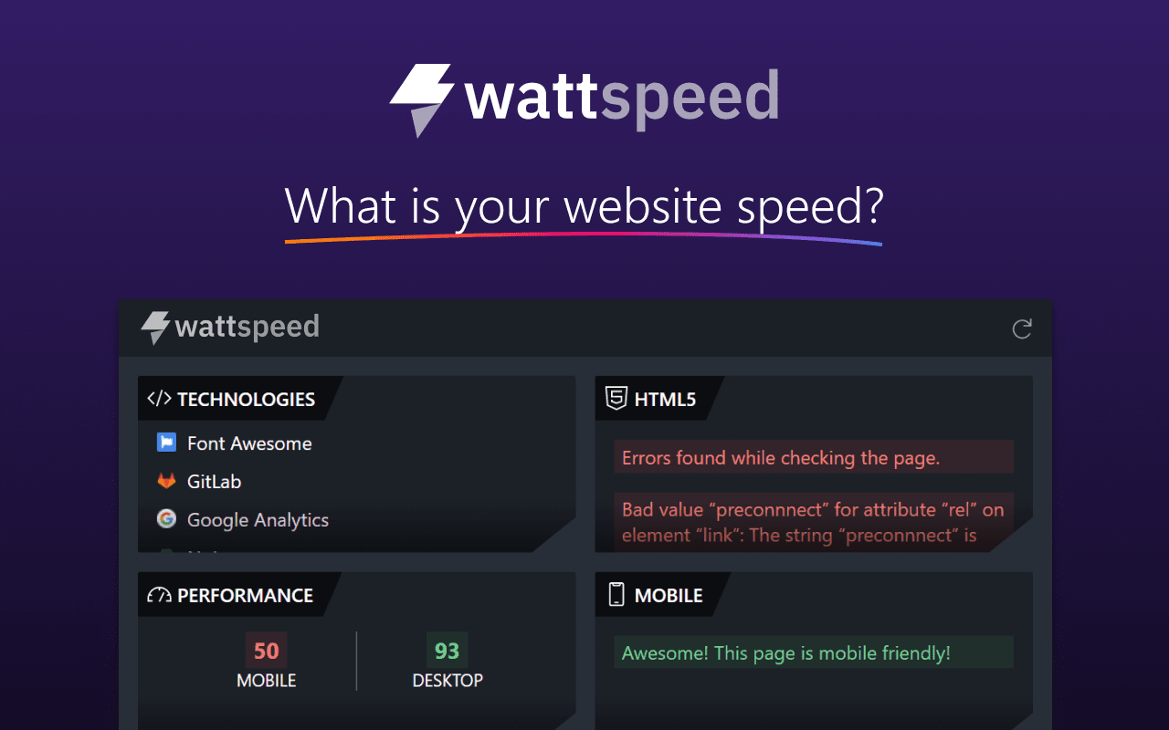 Wattspeed