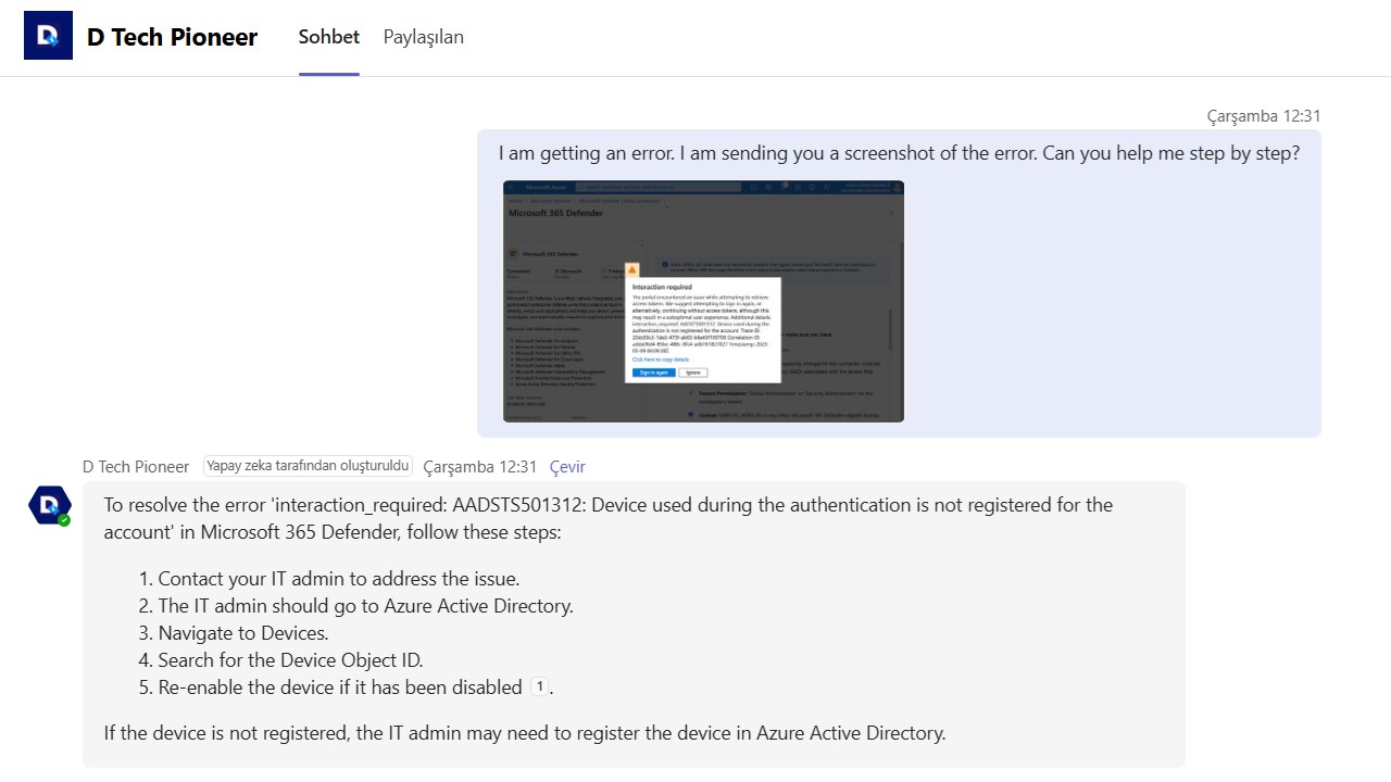 Snapshot 1 of D Tech Pioneer_ AI Powered IT Support Assistant