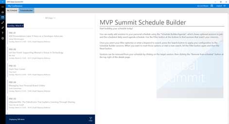 MVP Global Summit 2018 Screenshots 1