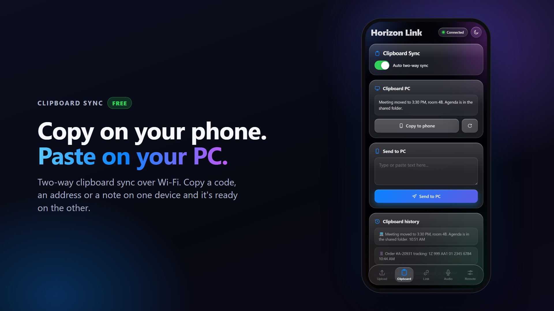 Horizon Link screenshot