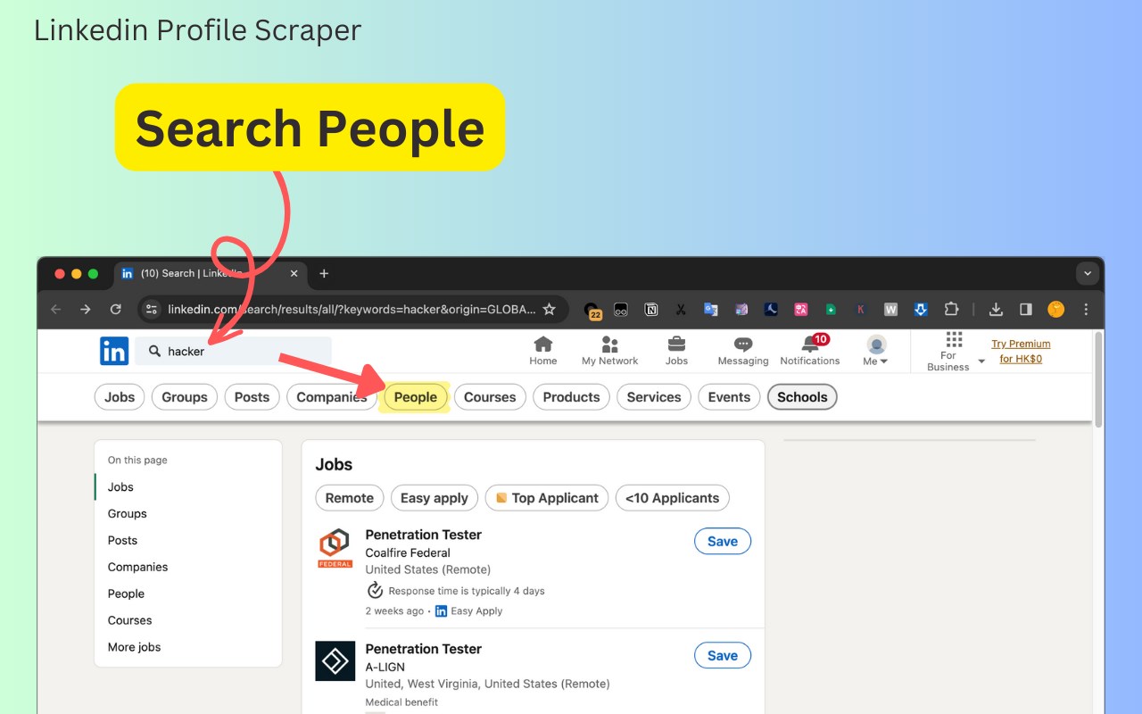 Profile Scraper & Exporter for LinkedIn™
