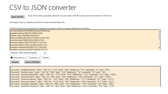 json sample document Free Windows Download for CSV JSON 10 PC to Converter json sample document Free Windows Download for CSV JSON 10 PC to Converter