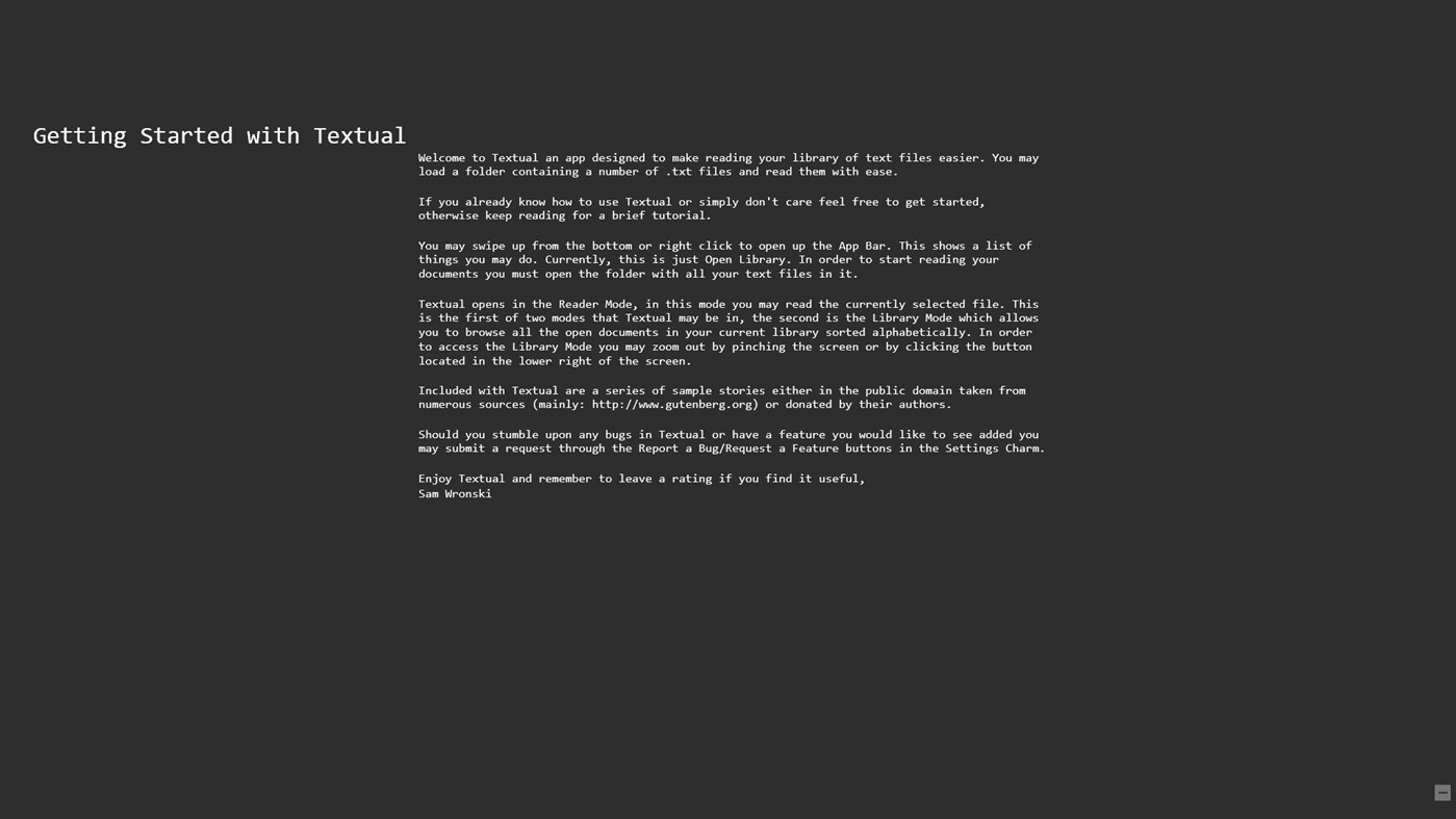 #1. Textual (Windows) 由: Samuel Wronski