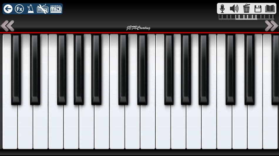 Piano 10 (Windows) Podle: JEFBCreating