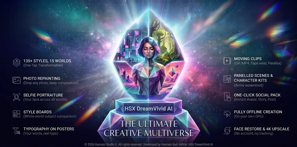 HSX DreamVivid AI – Offline AI Art & Image Maker (Windows) — Price ...