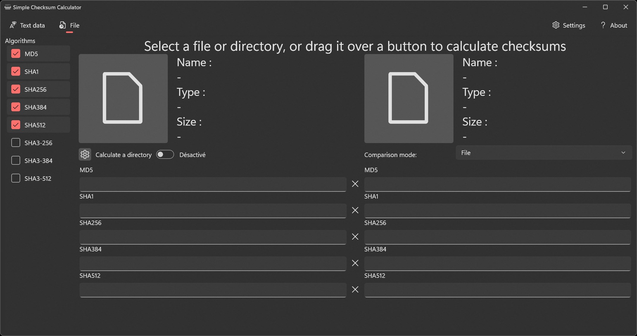Simple Checksum Calculator screenshot