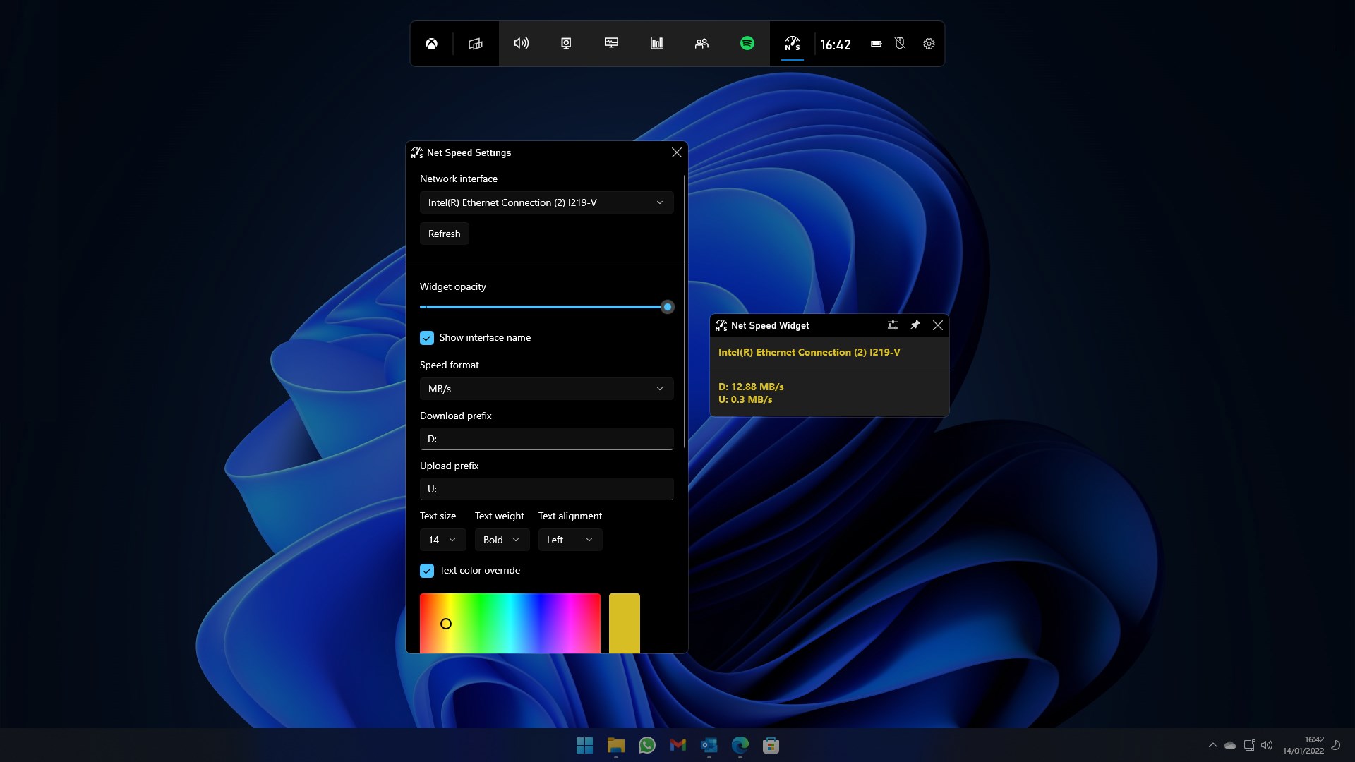 Net Speed Game Bar Widget — Приложения Майкрософт