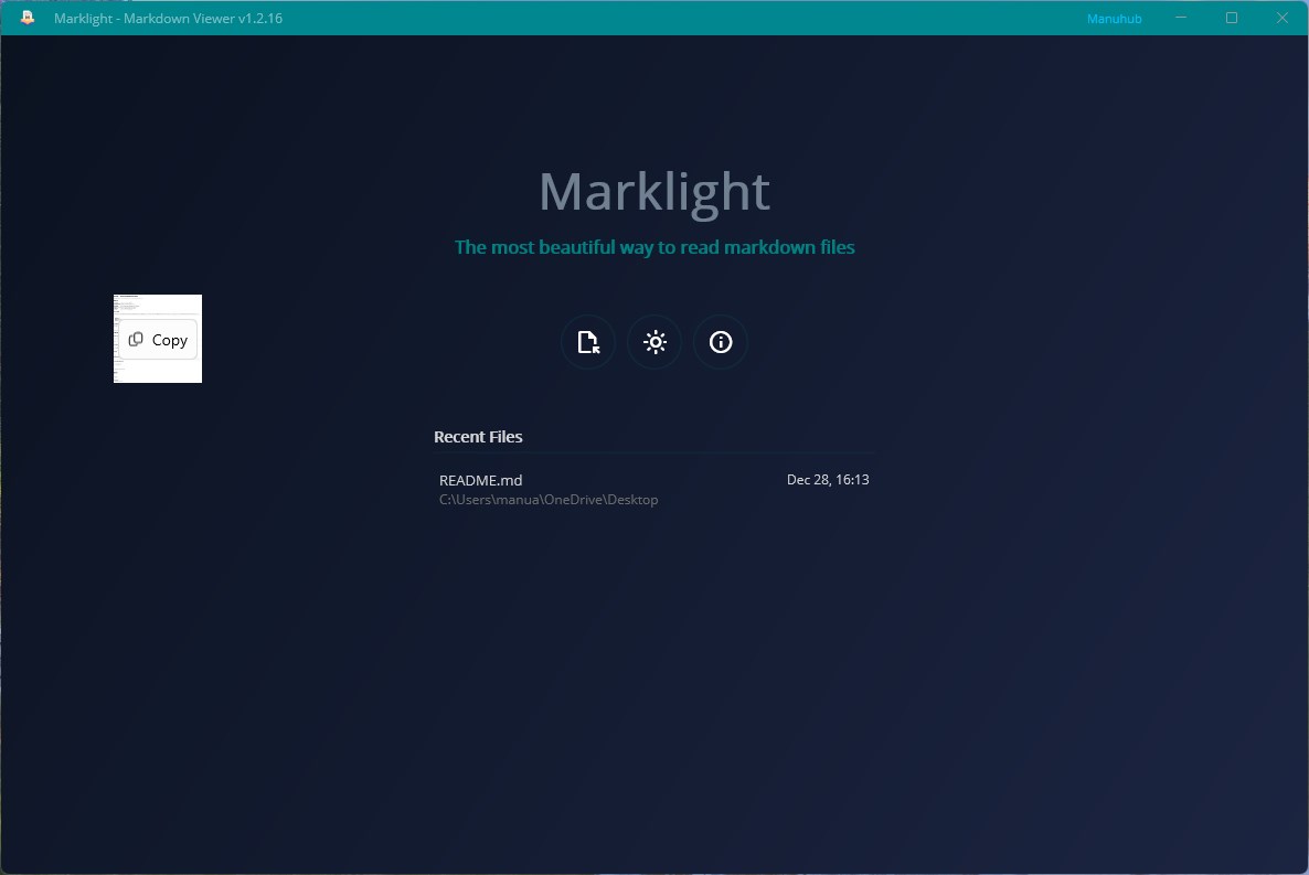 Marklight - Markdown Viewer screenshot