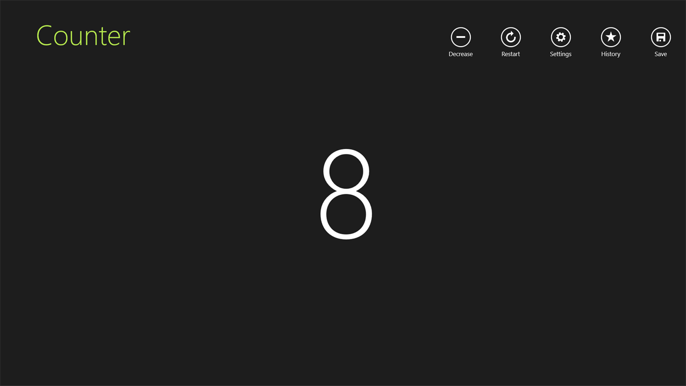 #1. Counter App (Windows) Göre: ccamilo