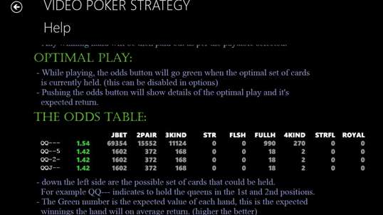 Video Poker Strategy screenshot 5