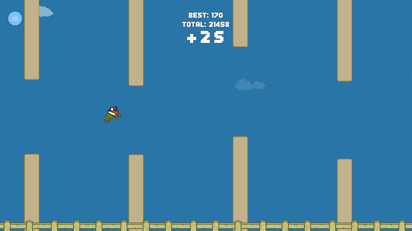 #1. Flappy Frog (Windows) Podle: Nick John