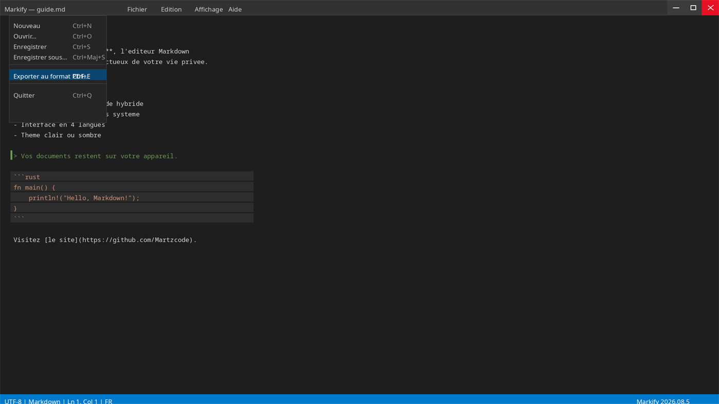 #4. Markify (Windows) โดย: Martzcode