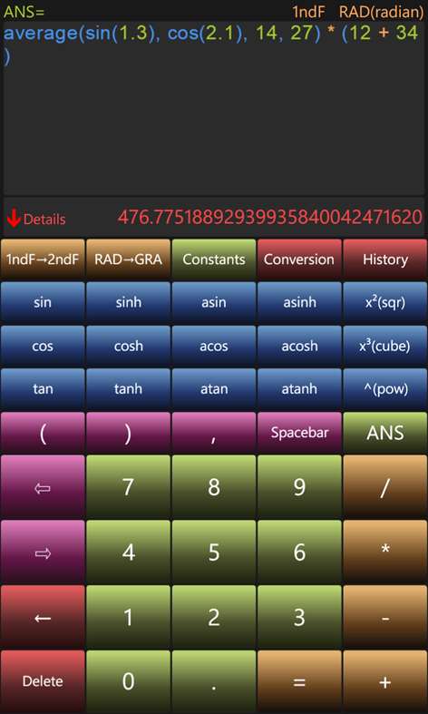 Palm Calculator Screenshots 1