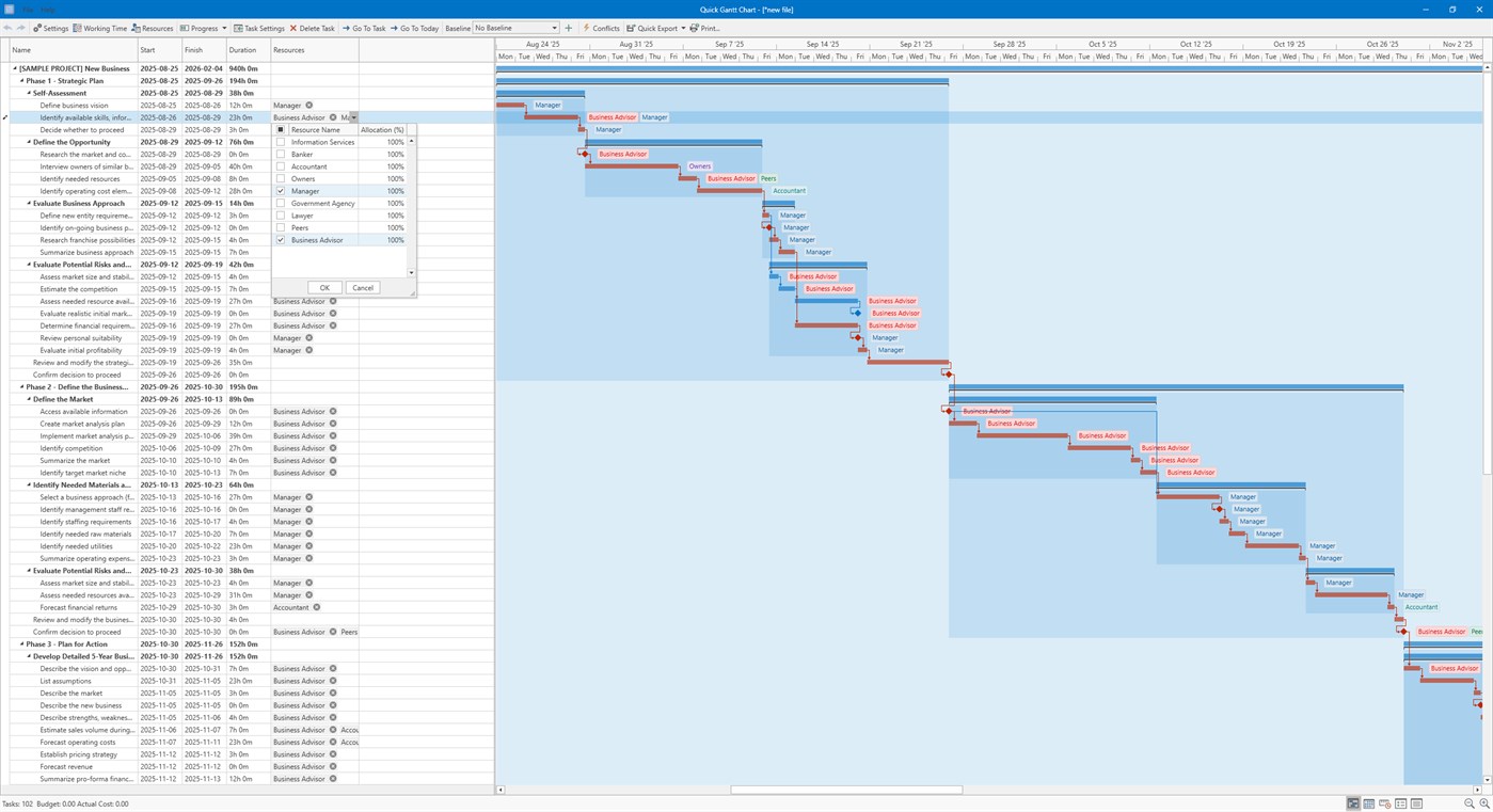 #2. Quick Gantt Chart (Windows) โดย: DefinedBytes
