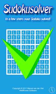 Sudoku Solver! screenshot 1