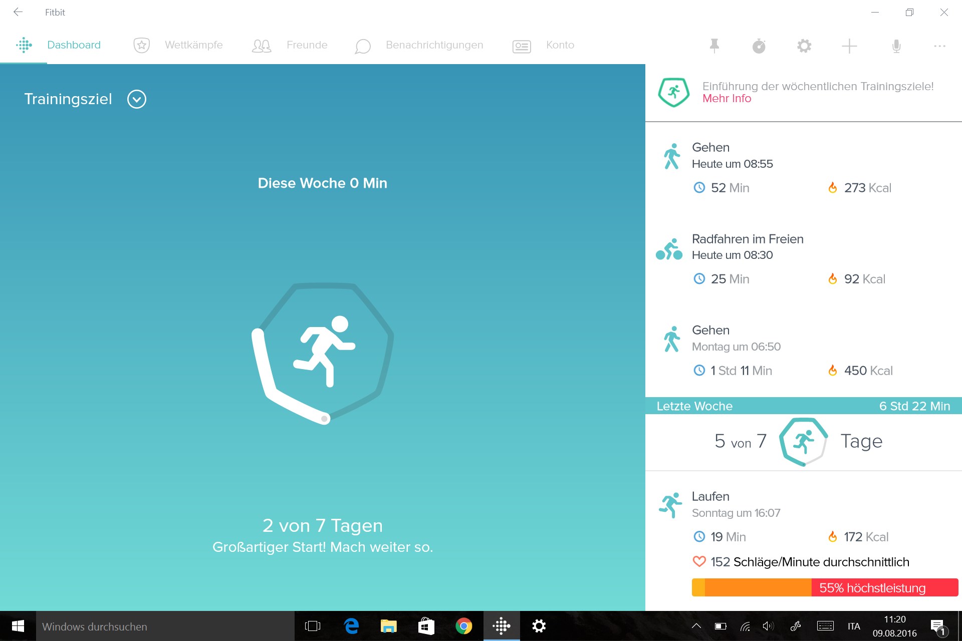 Fitbit Screenshot