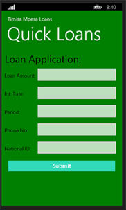 Timisa Mpesa Loans screenshot 3