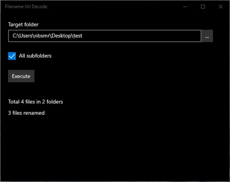 Filename Url Decoder - PC - (Windows)