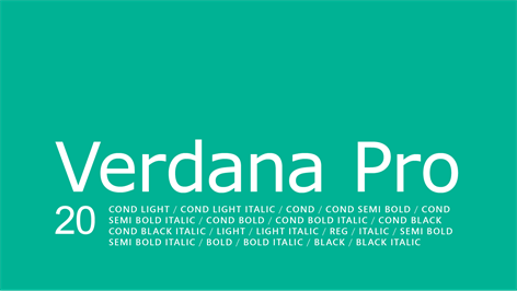 Verdana Pro Screenshots 1