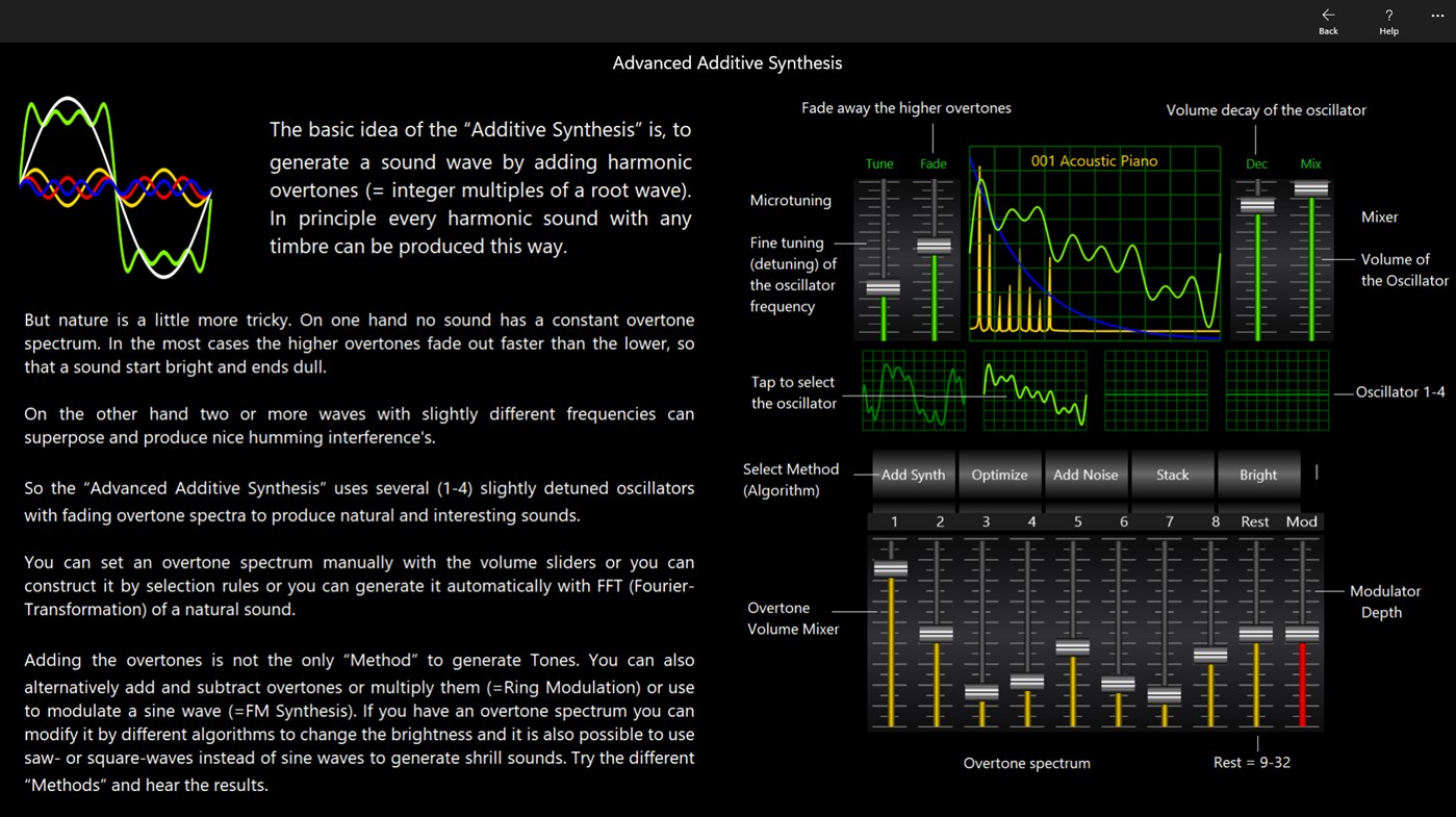 #1. Additive Synthesizer (Windows) By: SoundDesigner