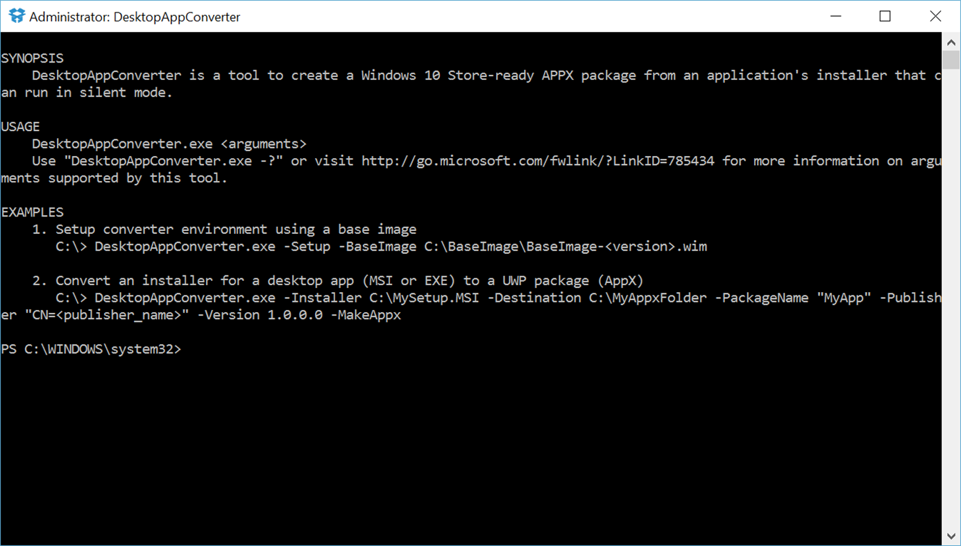 #1. Desktop App Converter (Windows) Göre: Microsoft Corporation