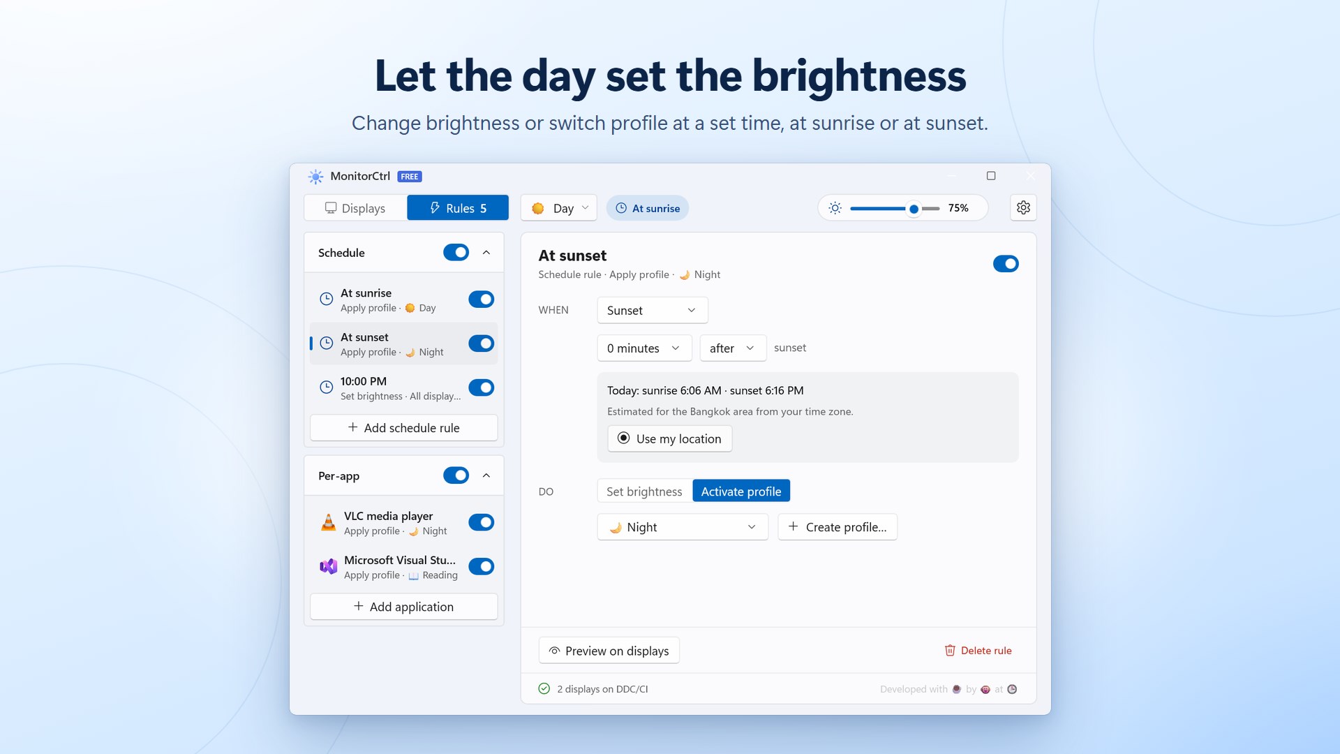 Monitor.Ctrl - Monitor Brightness Control screenshot