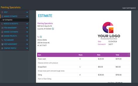 Estimates & Invoices Maker Screenshots 1